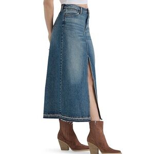 Wrangler Denim Front Slit Maxi Skirt NWT